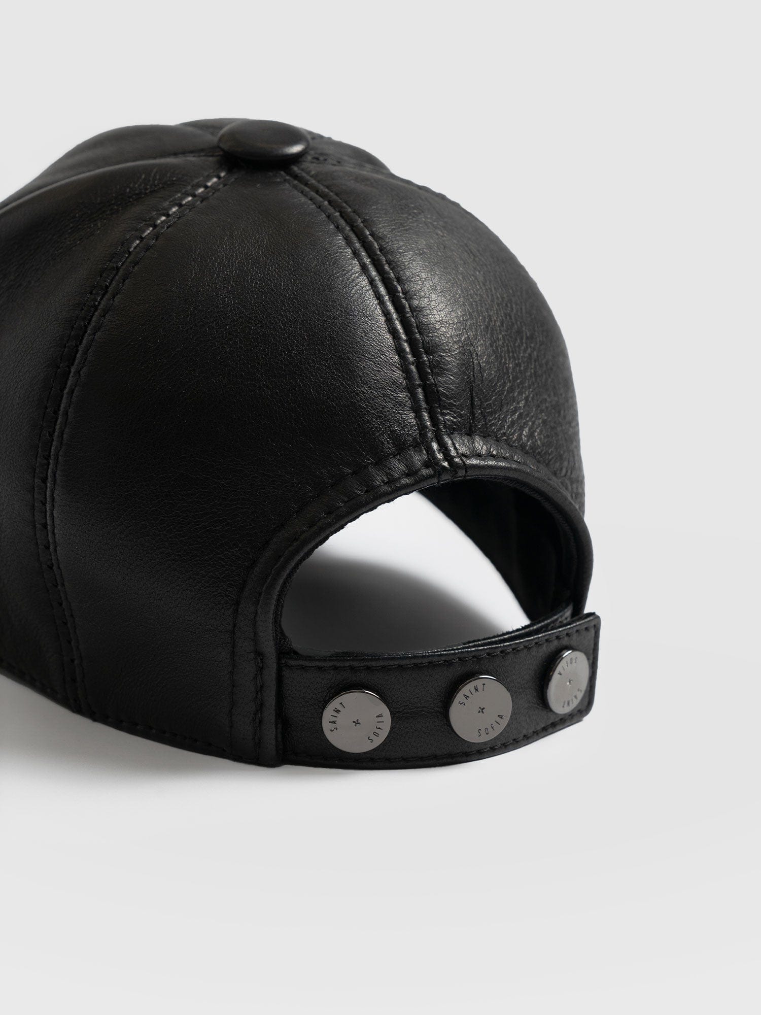 Avalon Leather Baseball Cap Black - Women's Hats | Saint + Sofia® USA